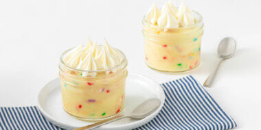 Lemon Birthday Cake Pudding