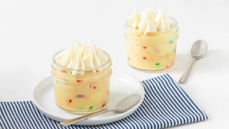 Lemon Birthday Cake Pudding