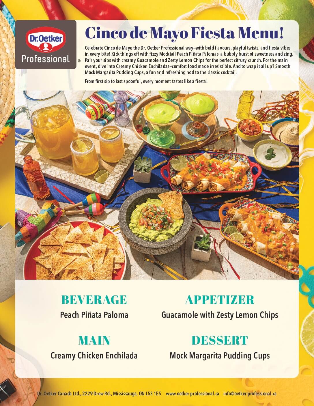 Cinco de Mayo Menu