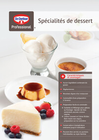 Spécialités de desserts